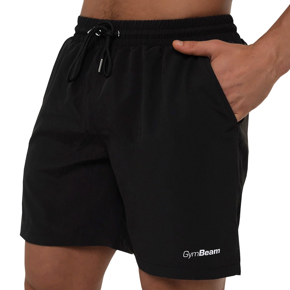 GymBeam Costume da Bagno Uomo Black boxer mare nero