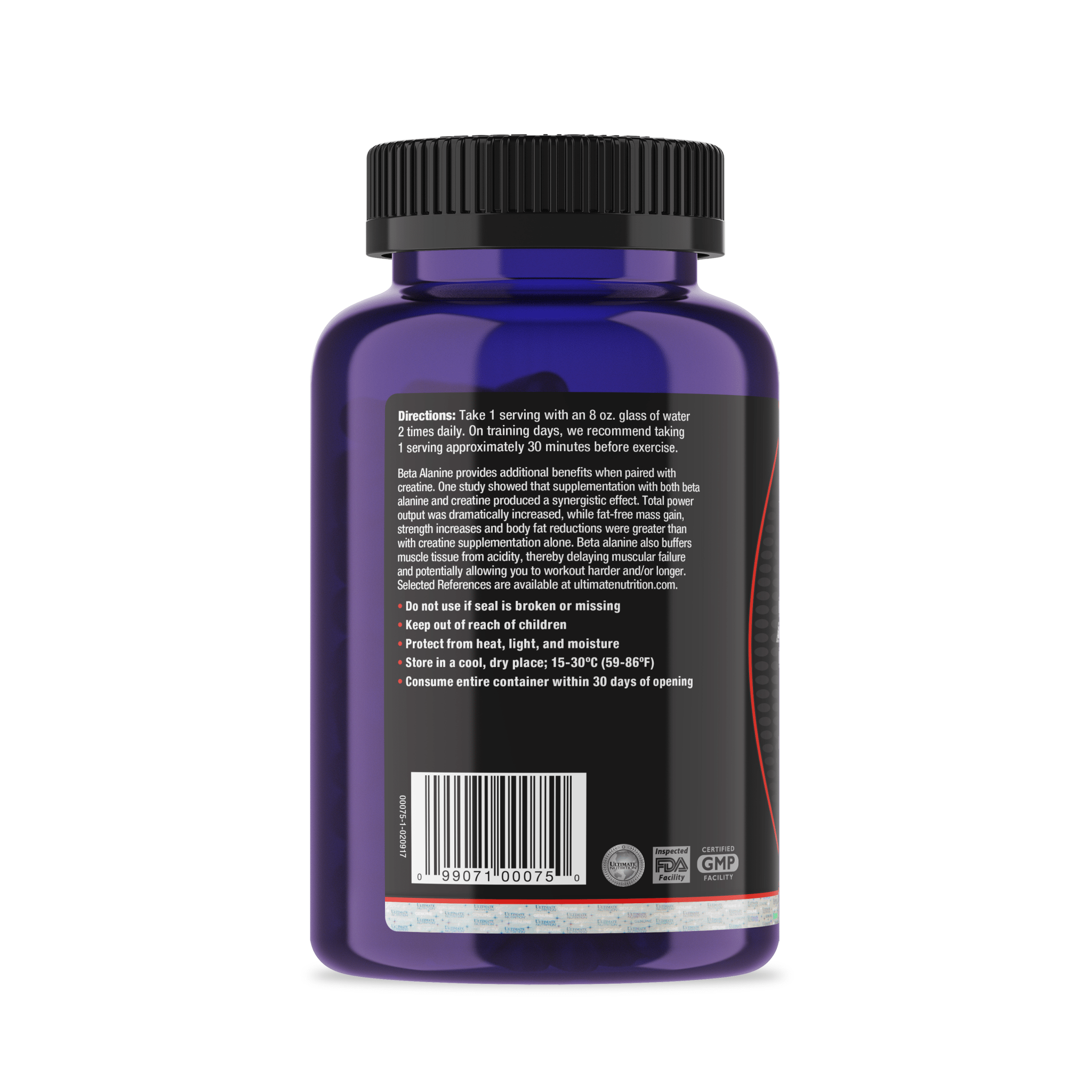 Ultimate Nutrition Performance Beta K pre workout beta alanina creatina