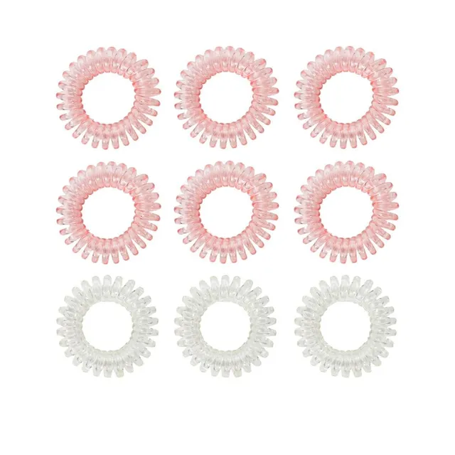GymBeam elastici capelli a spirale set 9 pezzi palestra