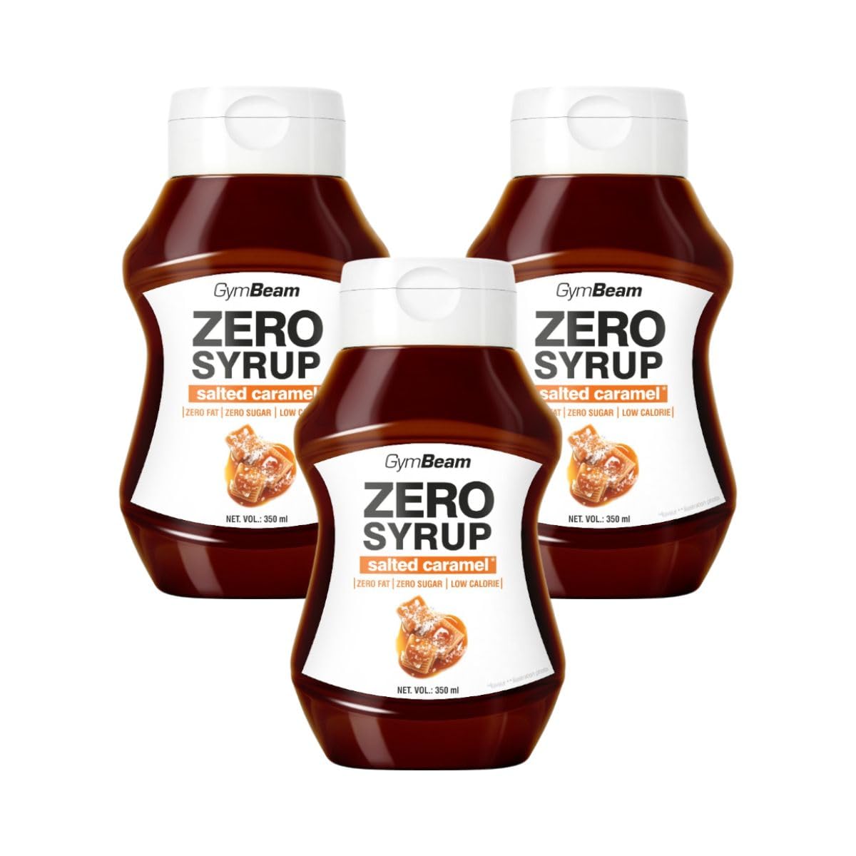 GymBeam Alimentazione Sciroppo ZERO dolcificante 350 ml salted caramel
