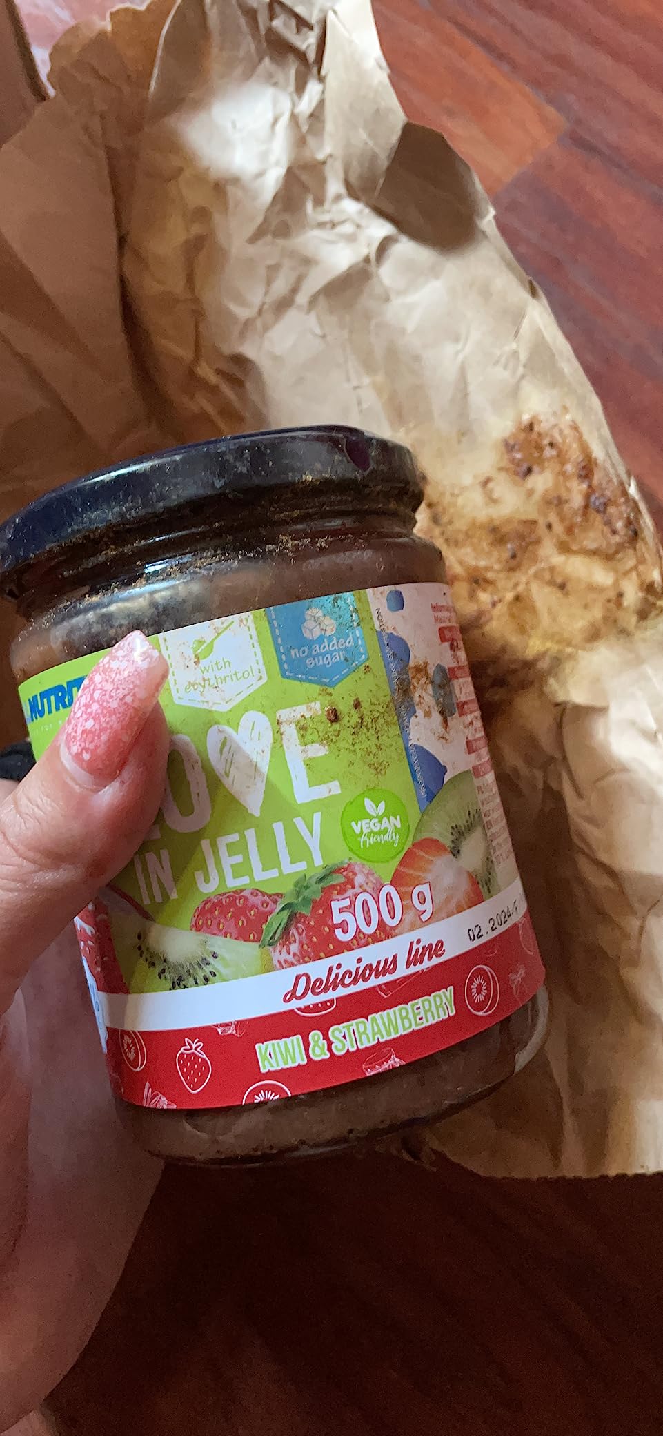 AllNutrition FRULOVE Marmellata Kiwi Fragole 500 g Senza Zucchero