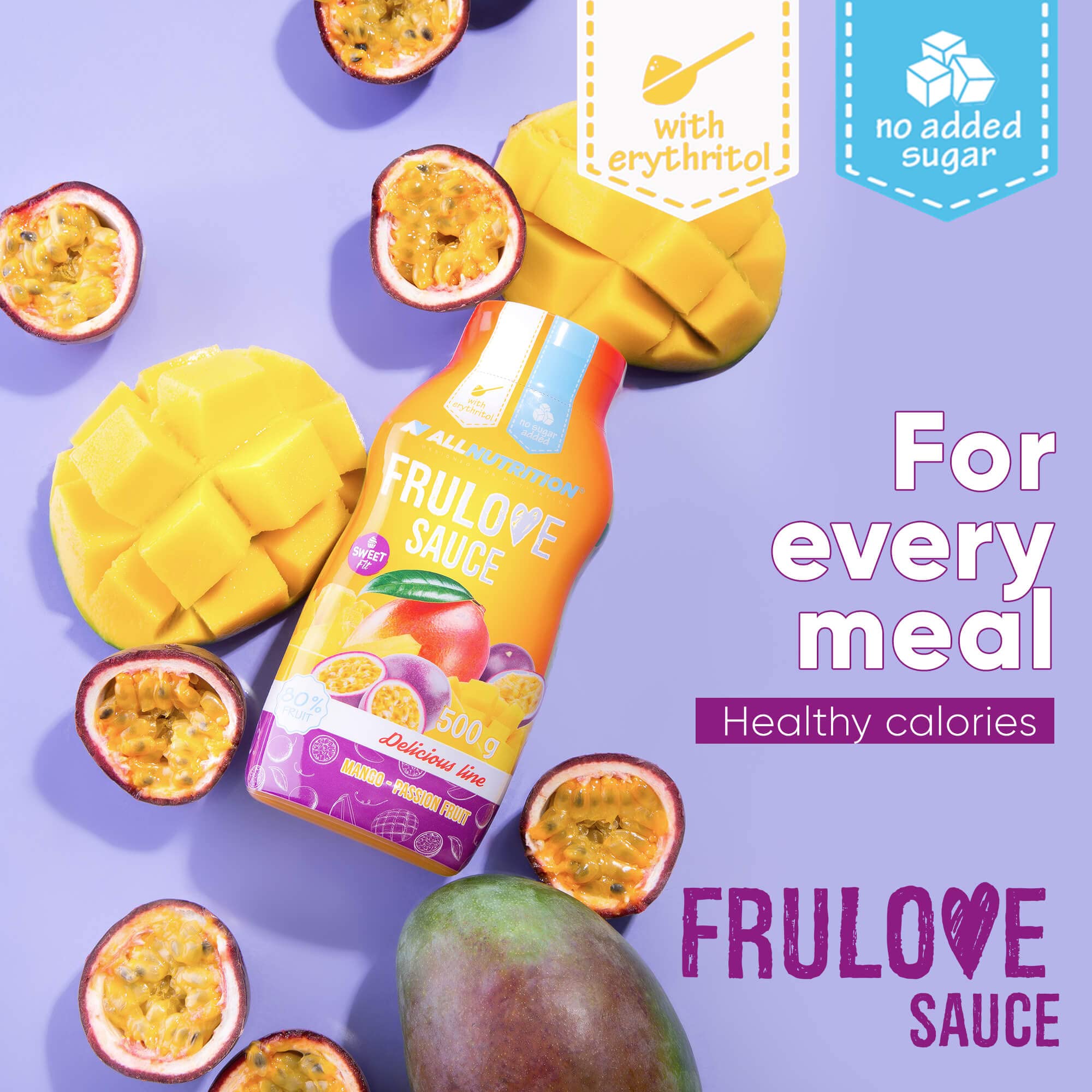 AllNutrition Frulove Sciroppo Mango Frutto Passione 500g