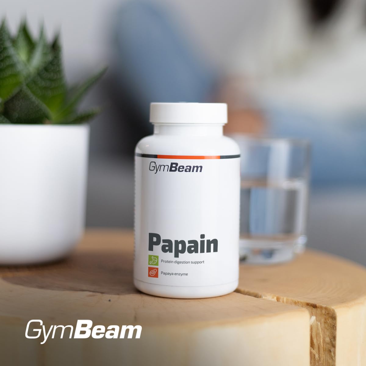 GymBeam Papaina 90 capsule vegane 200mg digestione