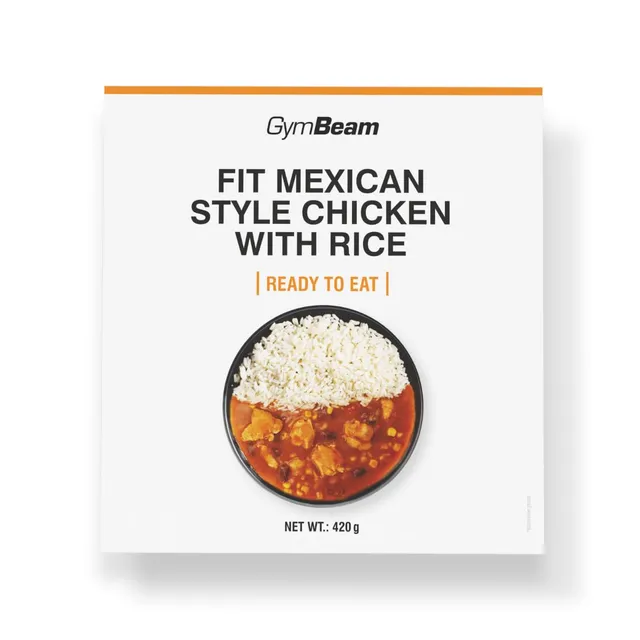 GymBeam Proteine Pollo Messicana Riso pasto pronto 6x420g 29,2g proteine