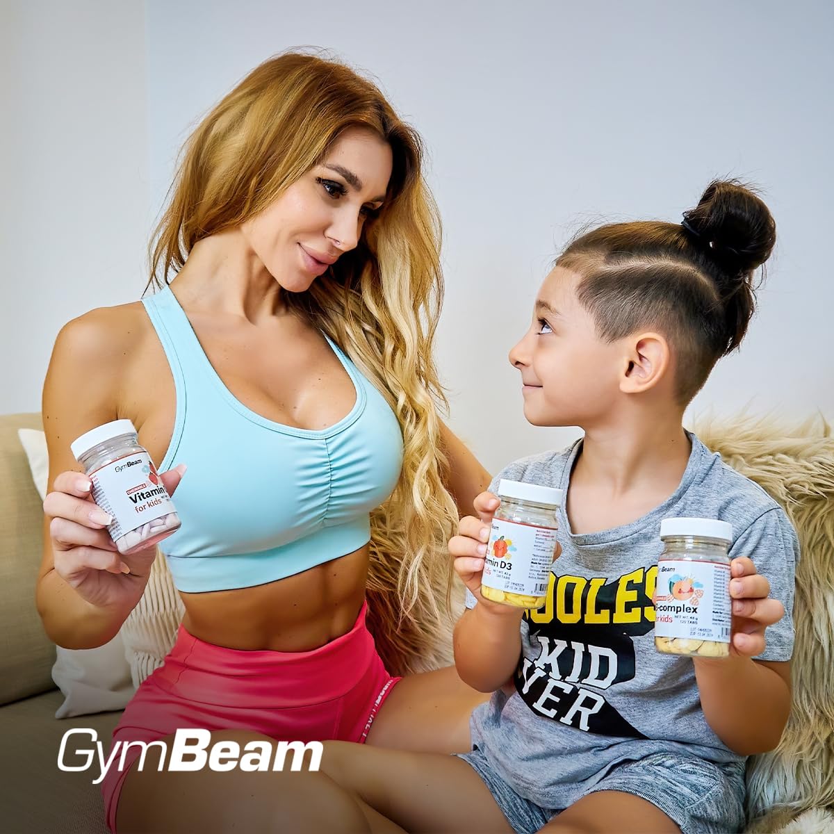 GymBeam B-Complex masticabili bambini albicocca 120
