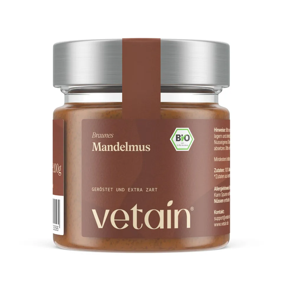 Vetain Crema Mandorle Bio 200g Burro Spalmabile Senza Additivi