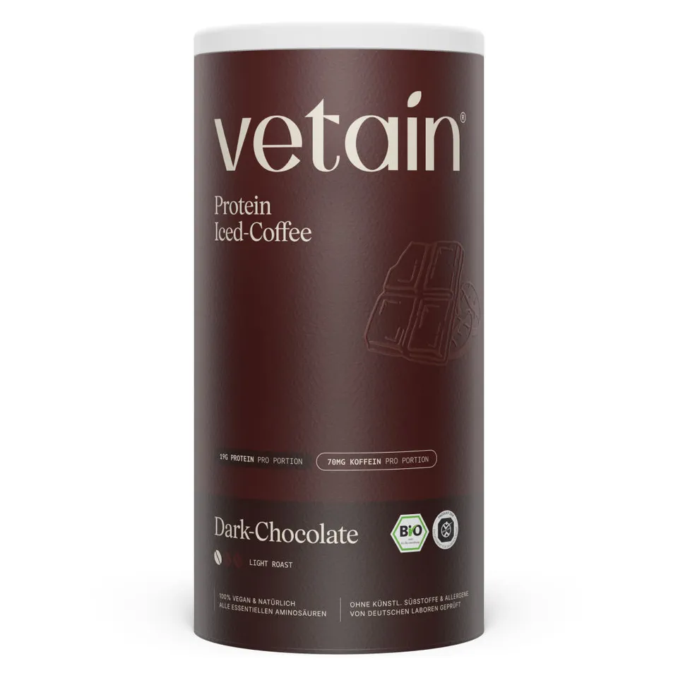 Vetain Protein Iced Coffee proteine vegane 540g dark chocolate