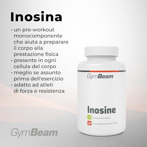 GymBeam Inosina Integratore 120 Capsule Pre-Workout