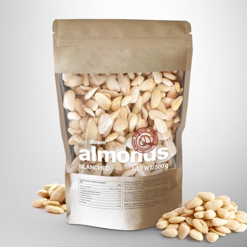GymBeam Mandorle Pelate 500g Vegane Senza Sale Proteiche