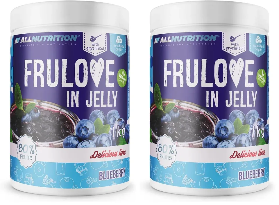 AllNutrition FRULOVE Marmellata mirtillo 1000 g senza zucchero 80% frutta