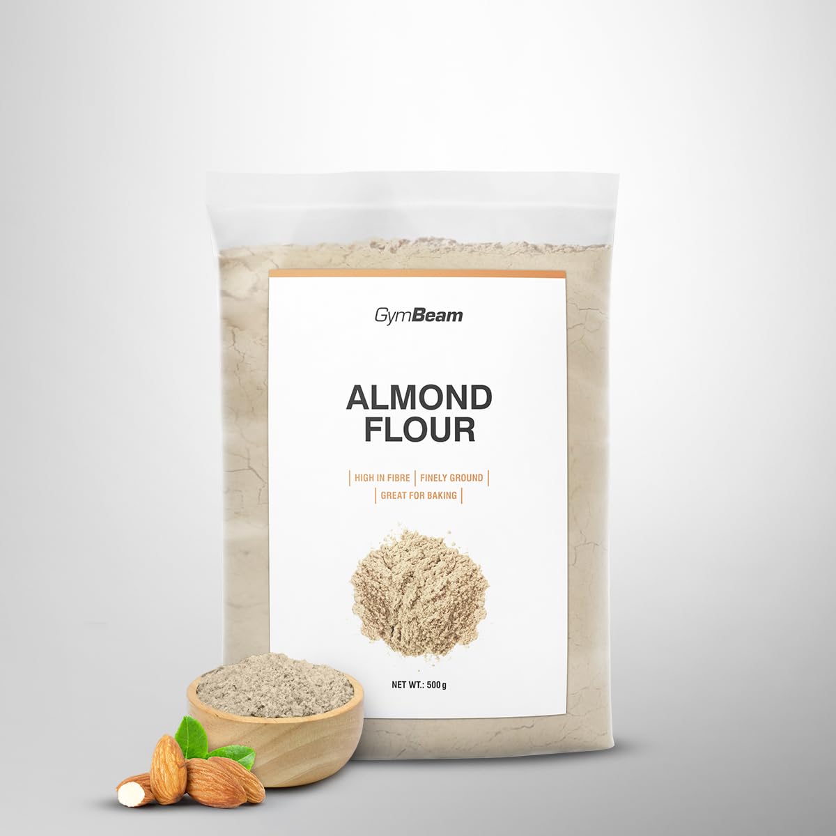 GymBeam Alimentazione Farina di Mandorle 500 g Senza Glutine