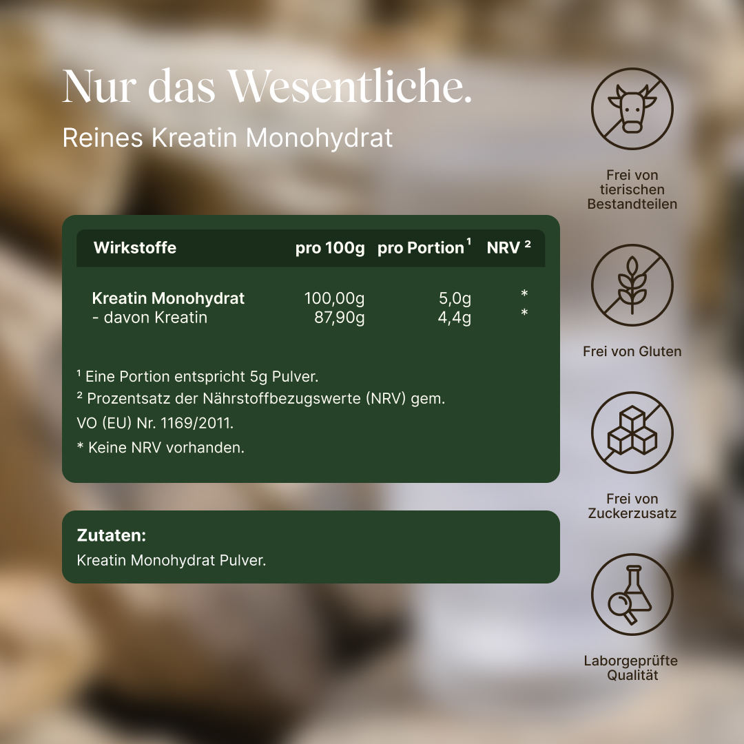 Vetain Kreatin Monohydrat Creatina Polvere 250g