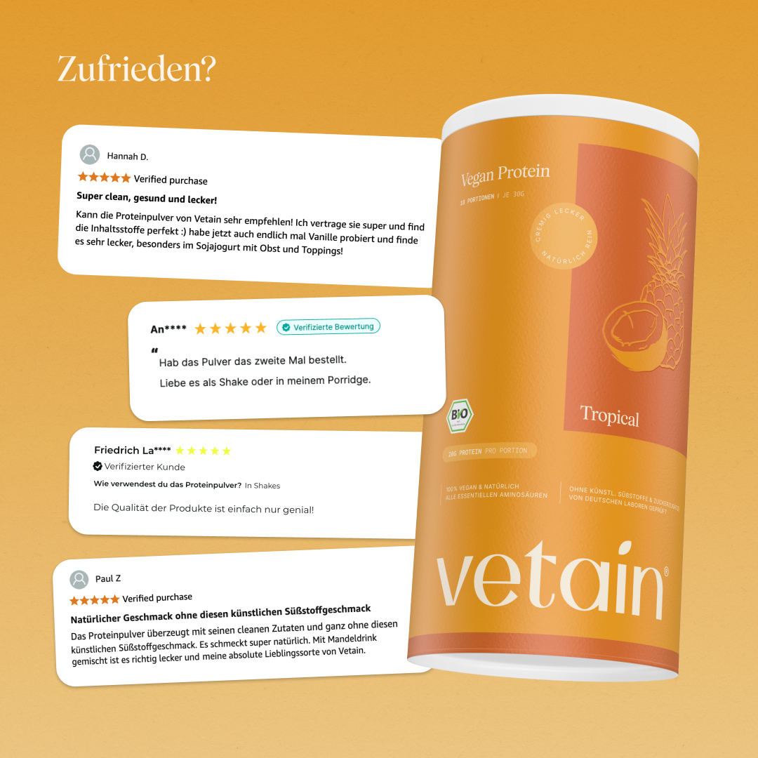 Vetain Tropical Proteine Vegane Bio 540 g Fruttato