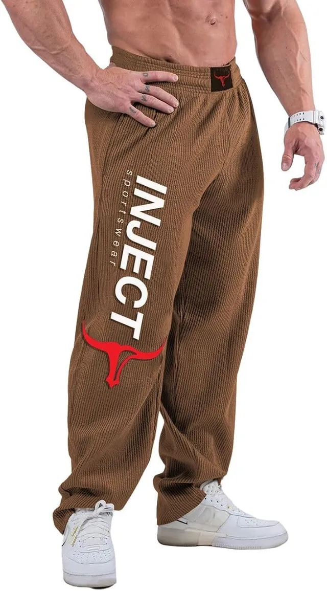 Inject Hammer Pantaloni Tuta Marrone Cotone XS-XL Tasche