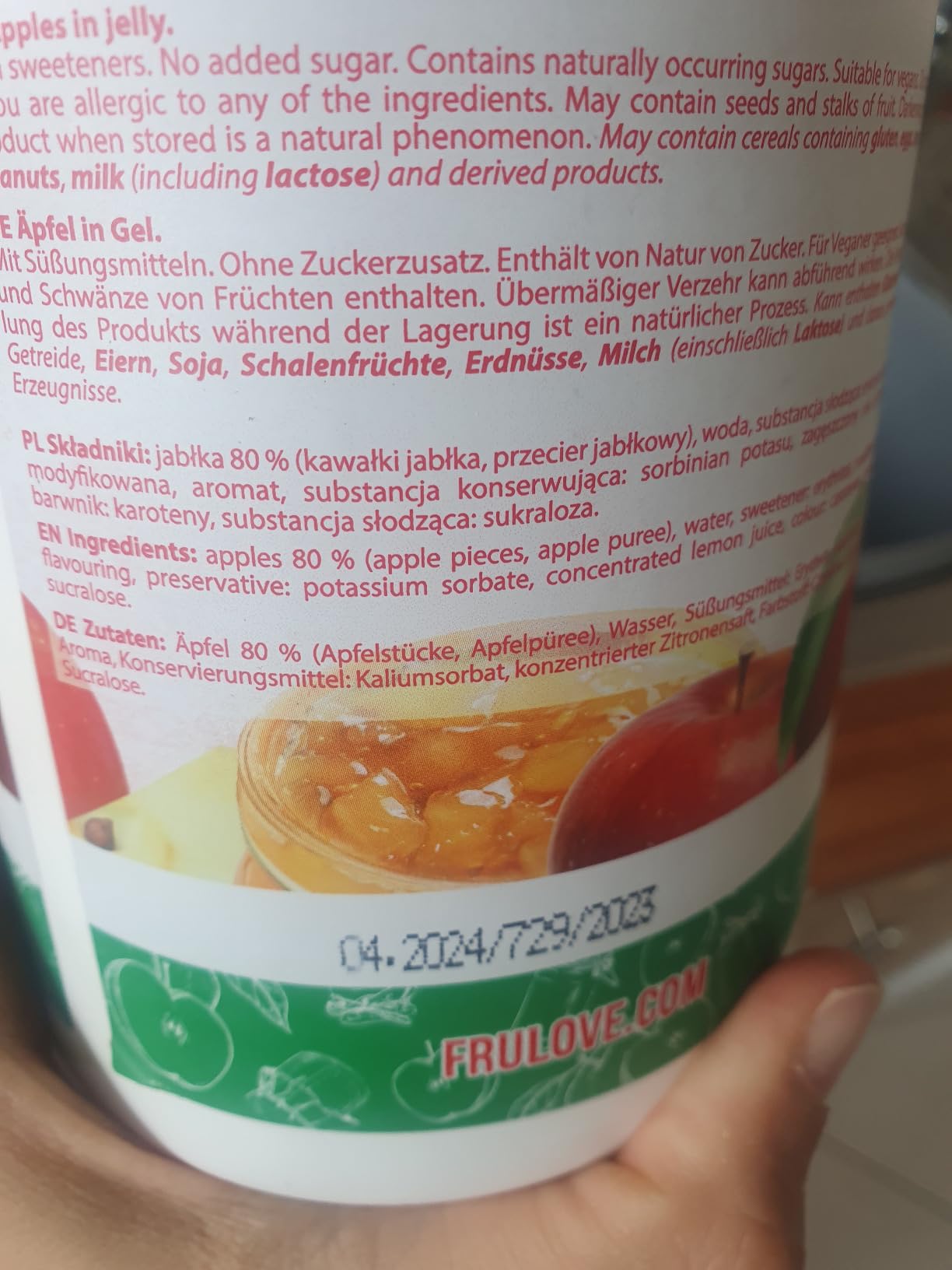 AllNutrition Frulove Marmellata Mela Cannella 2 Pezzi Senza Zucchero