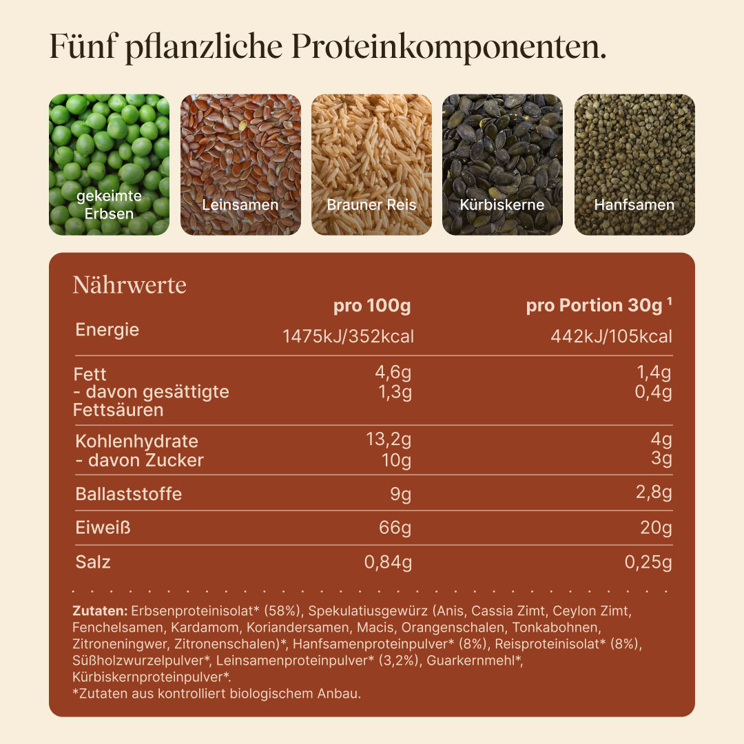 Vetain Spekulatius proteine vegane 540g BIO