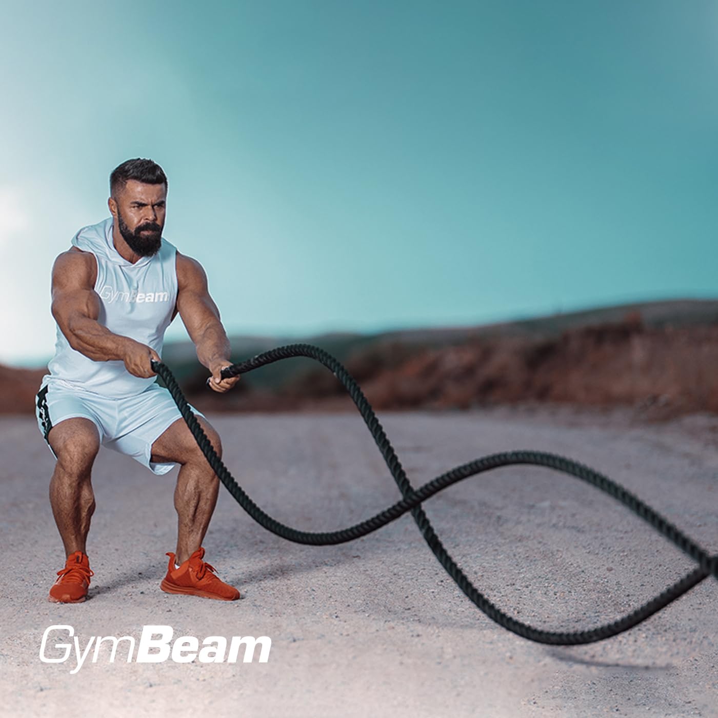 GymBeam Battle Rope Corda 12 m Allenamento