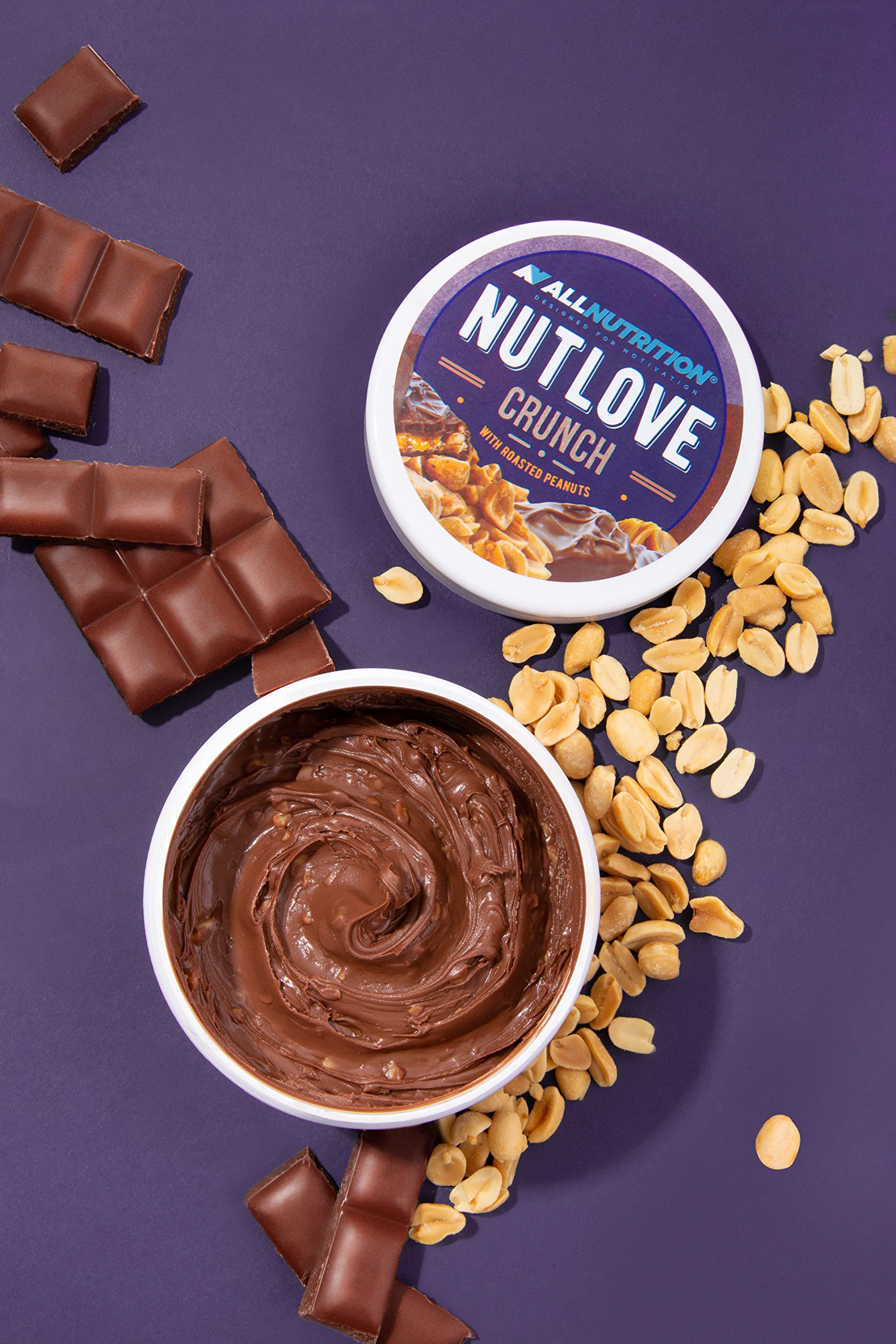 AllNutrition Nutlove Choco Crunch crema spalmabile 500g arachidi