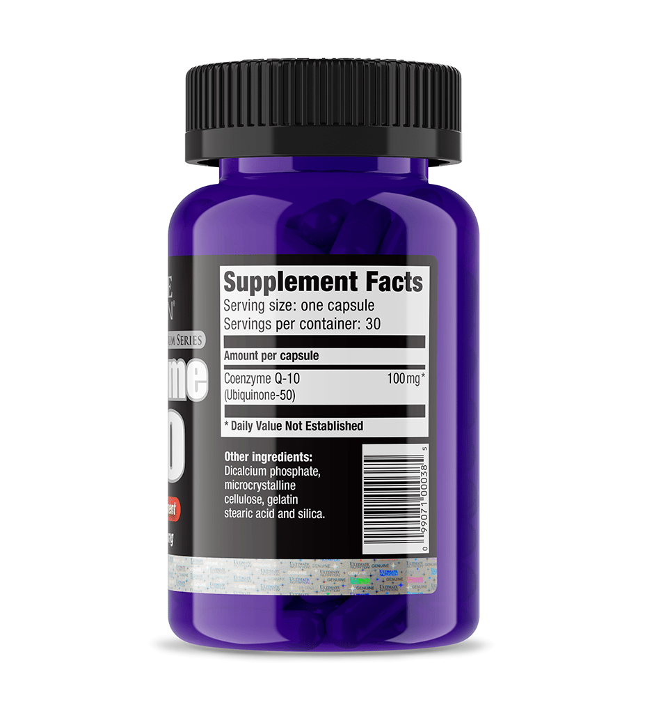 Ultimate Nutrition Coenzyme Q10 integratore 100mg energia