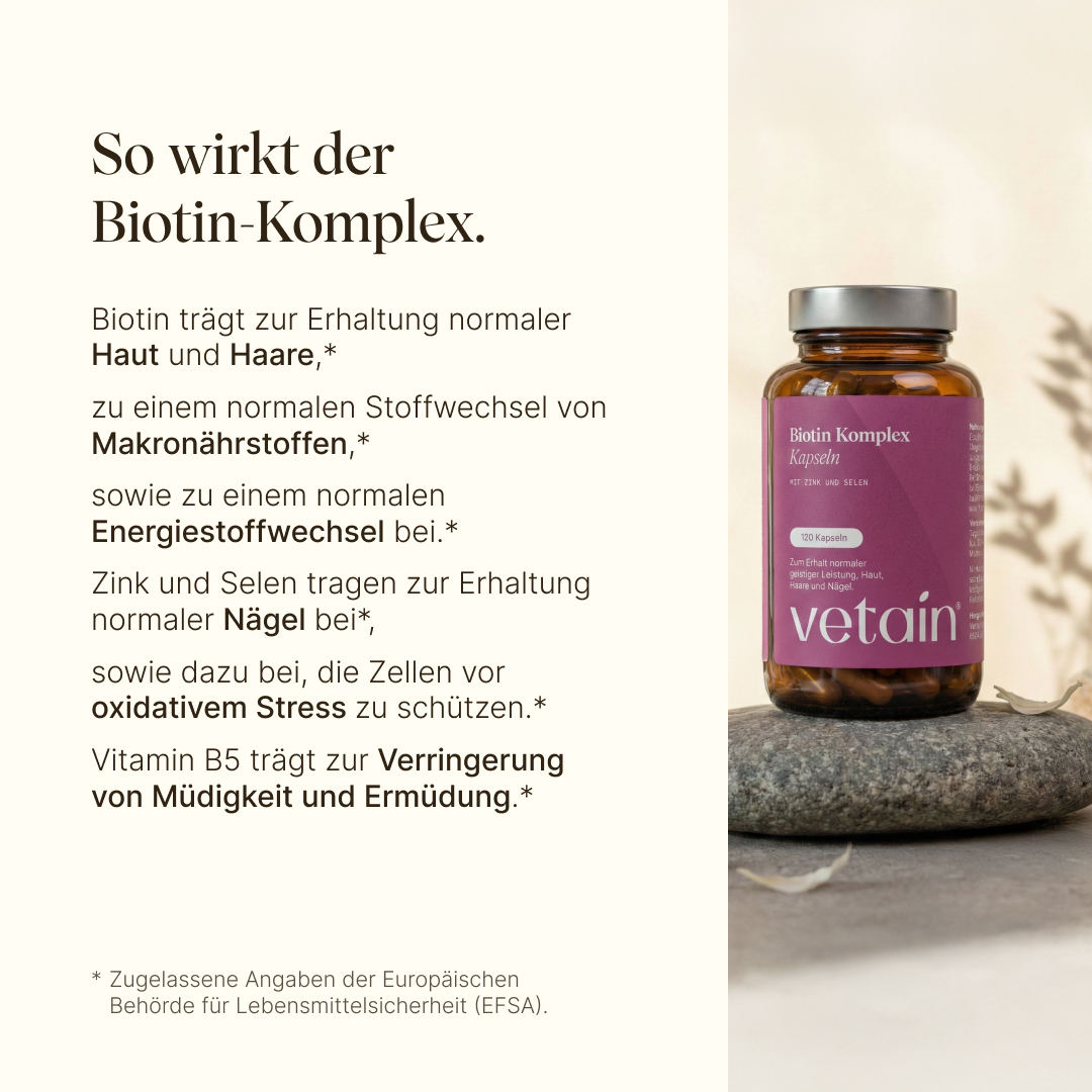 Vetain Biotin Complex Biotina Capsule Capelli Pelle 120 Pezzi