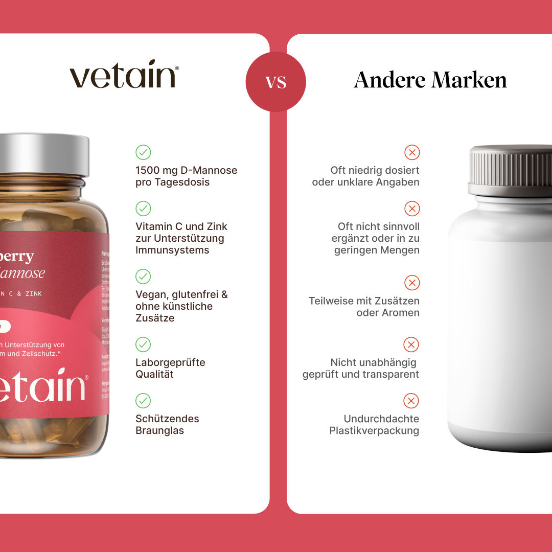 Vetain Cranberry D-Mannosio Capsule 90 capsule vegane