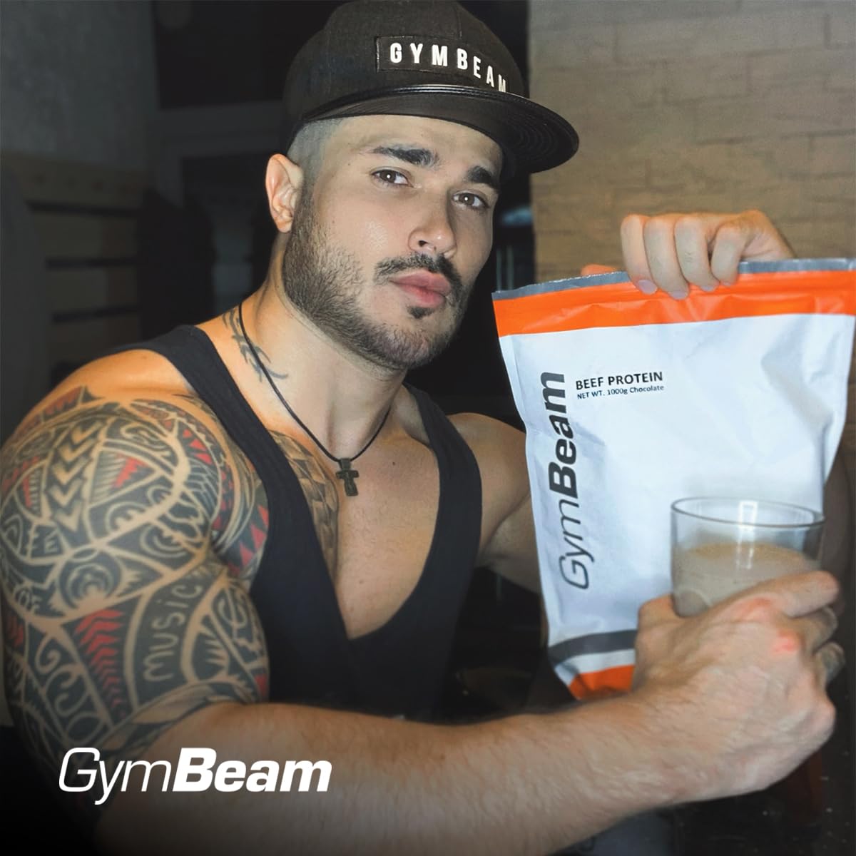 GymBeam Proteine del Manzo proteine caramello salato 1000 g