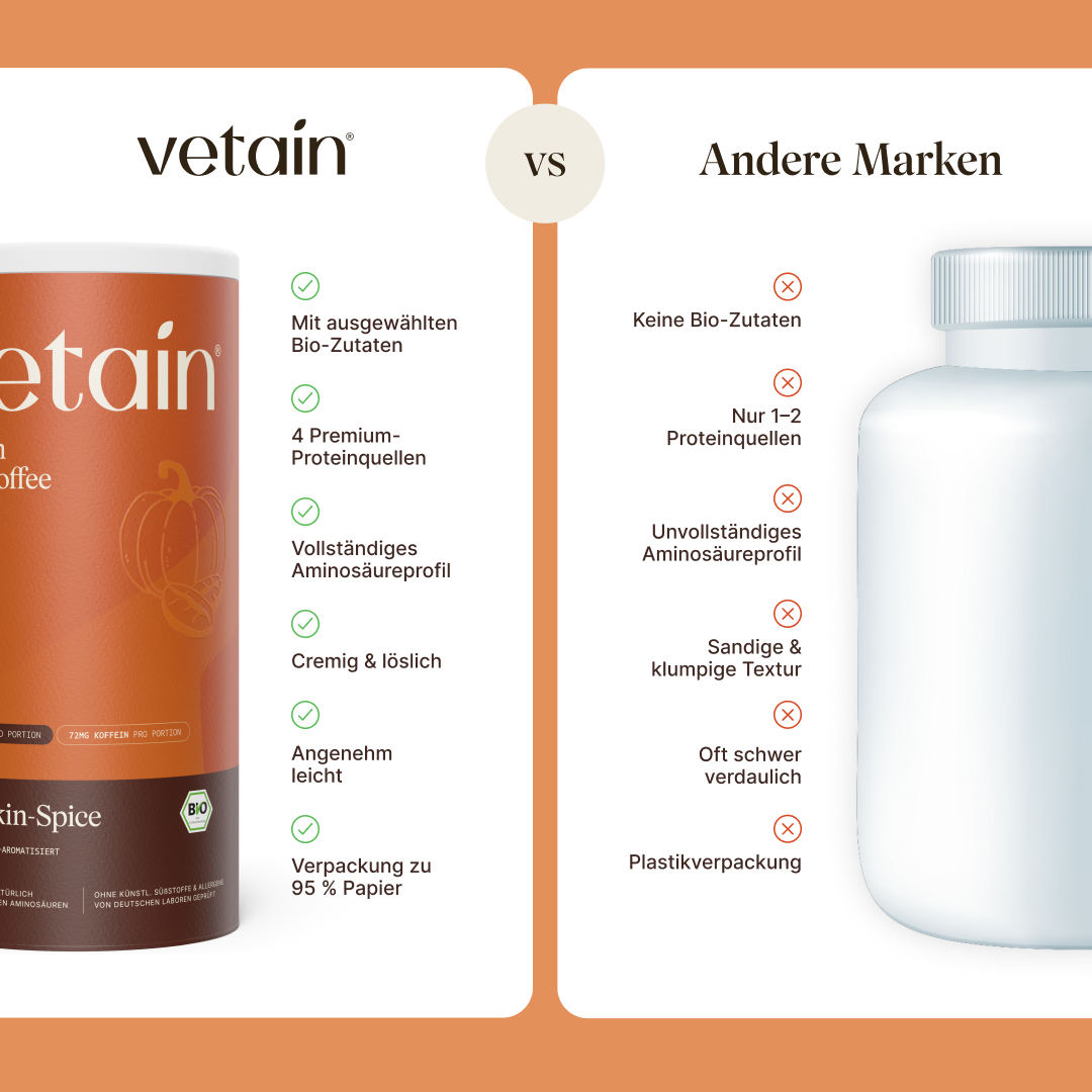 Vetain Protein Iced Coffee Pumpkin Spice polvere 540 g bio