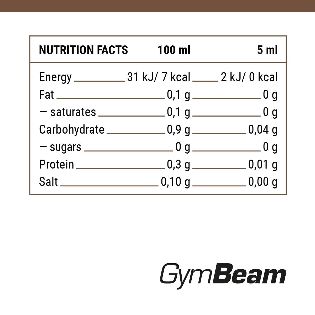 GymBeam Alimentazione Sciroppo ZERO 350 ml Cioccolato Nocciola