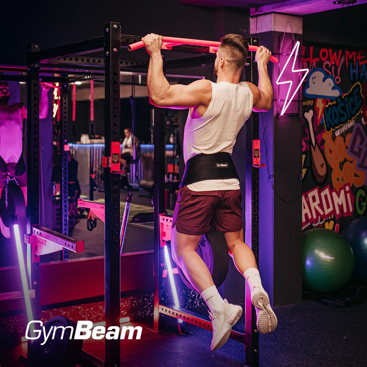 GymBeam Dip Belt cintura pesi 50 kg in EVA con catena
