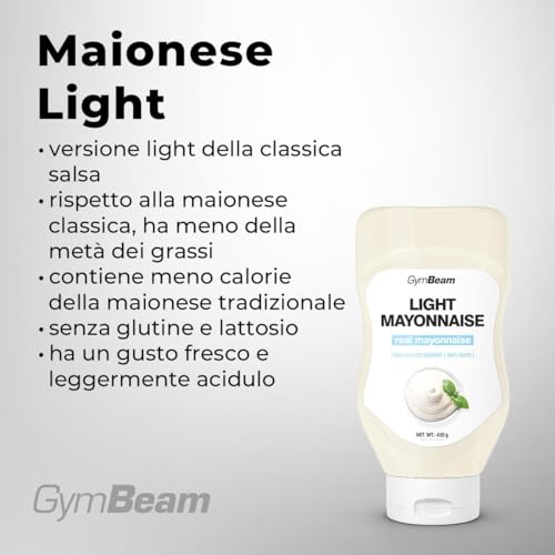 GymBeam Maionese Light 430 ml Senza Glutine e Lattosio
