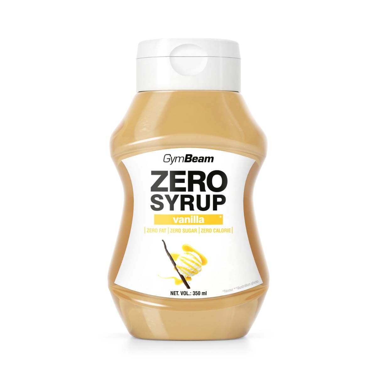 GymBeam Sciroppo ZERO vaniglia 350 ml senza zuccheri