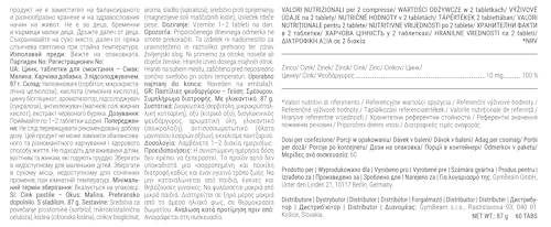 GymBeam Zinco Bisglicinato Compresse Masticabili Frutta