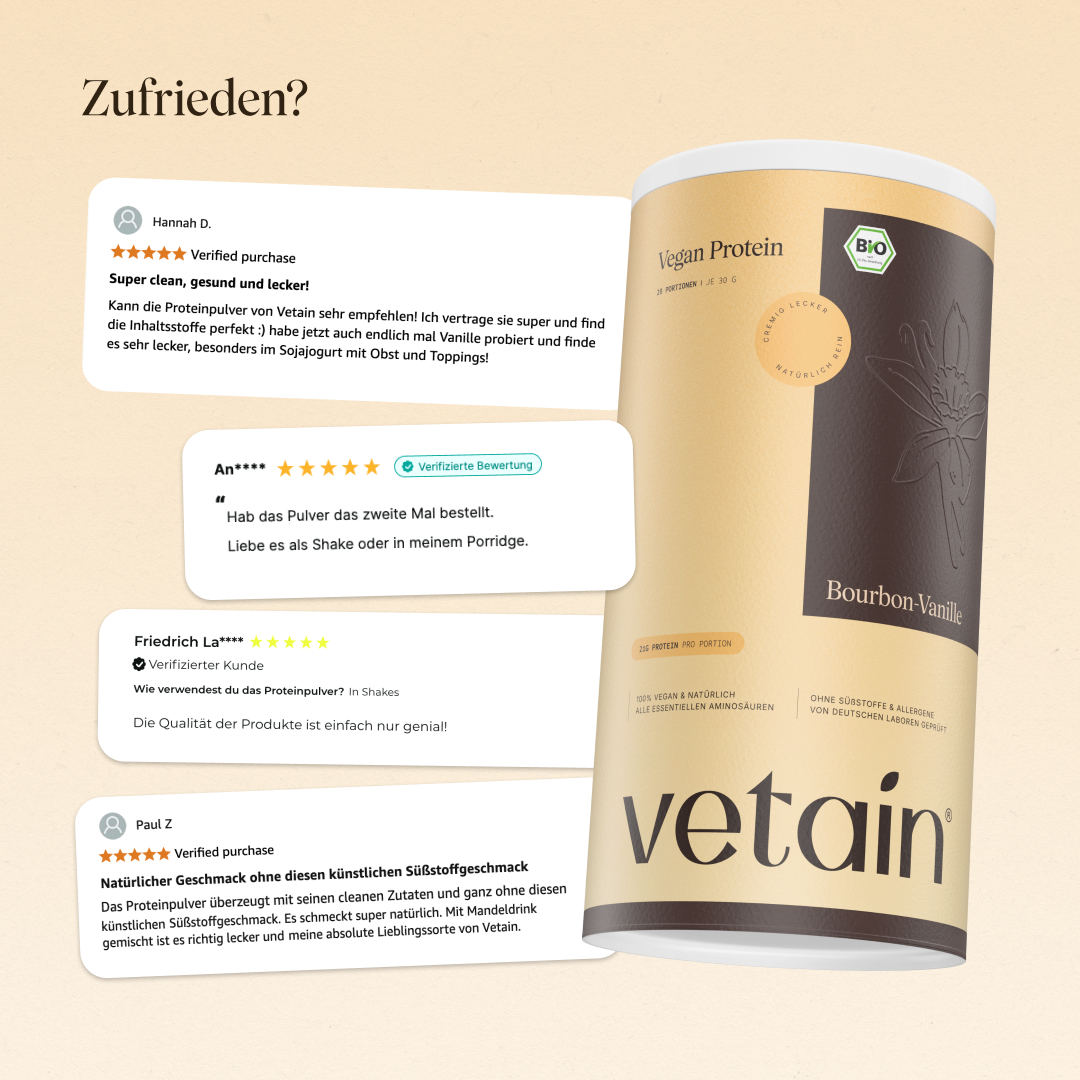 Vetain Vegan Protein Haselnuss proteine in polvere 600g BIO