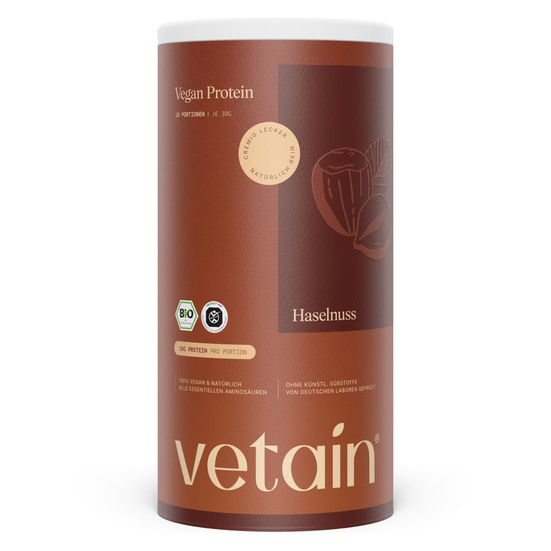 Vetain Proteine Vegane Nocciola 540g Bio in Polvere