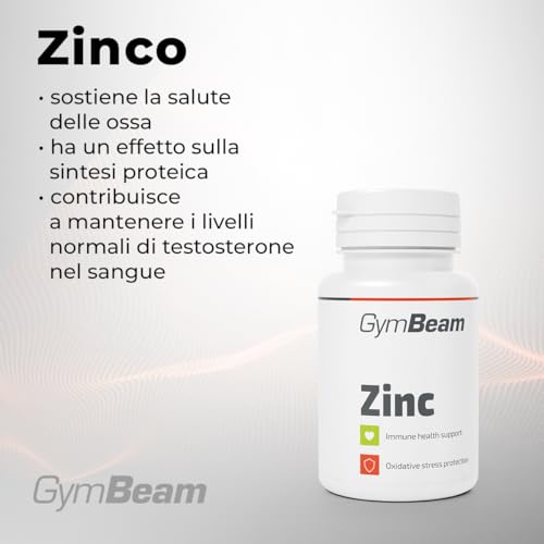 GymBeam Minerali Zinco integratore 90 tabs gusto neutro