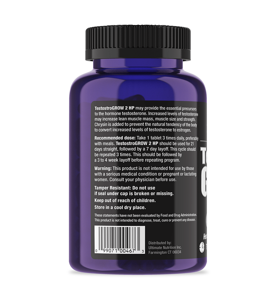 Ultimate Nutrition Testostrogrow 2 HP Booster 90 Compresse Erbe