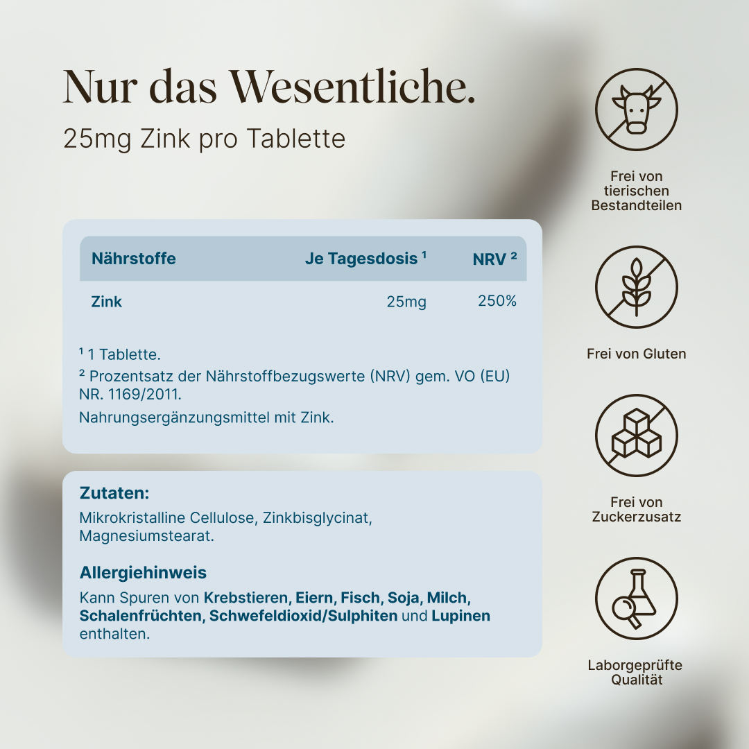 Vetain Zinco Bisglicinato 25 mg 365 Compresse Vegane