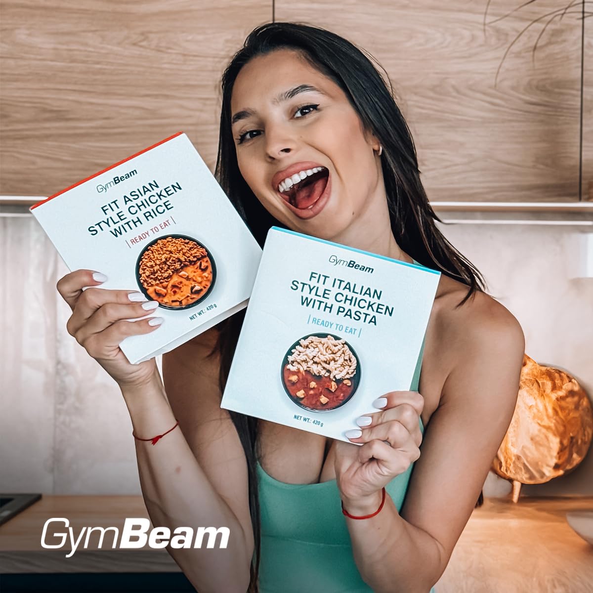 GymBeam Proteine Pollo Pasta Italiana pasto pronto 420g pollo