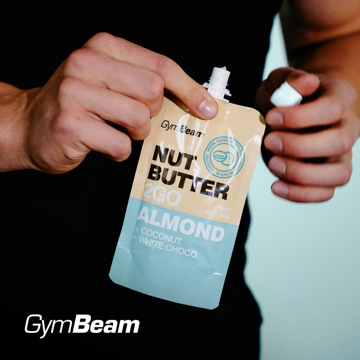GymBeam Burro Mandorle cocco cioccolato 15x80 g fibre