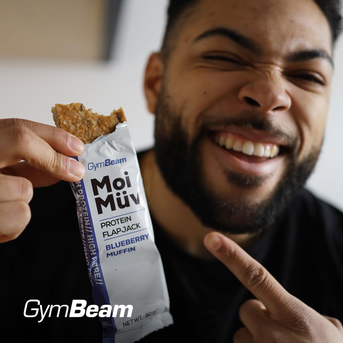 GymBeam MoiMüv Flapjack Barretta Proteica Banana Chocolate 12x90g 20g