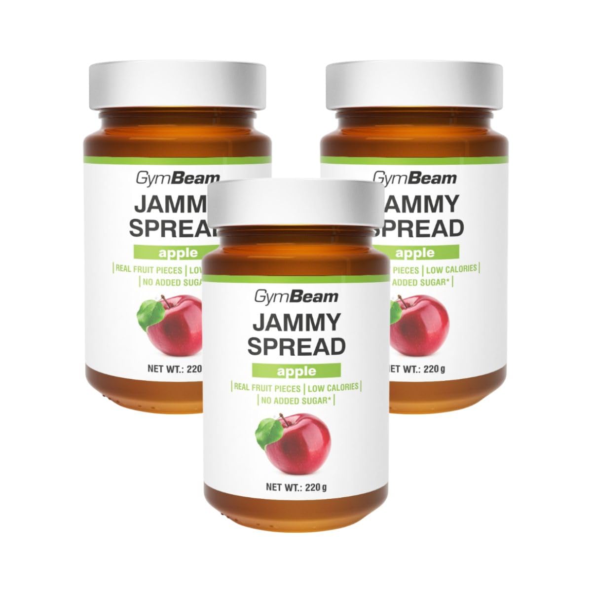 GymBeam Jammy Spread marmellata senza zucchero 220 g mela