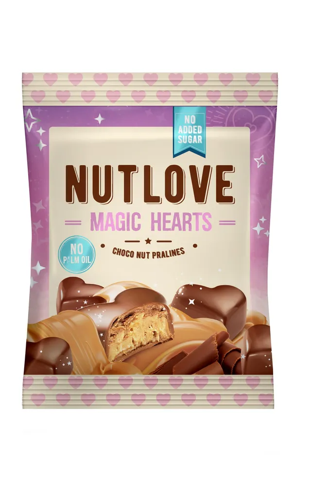 AllNutrition Nutlove Magic Hearts praline latte mandorle cocco 100g