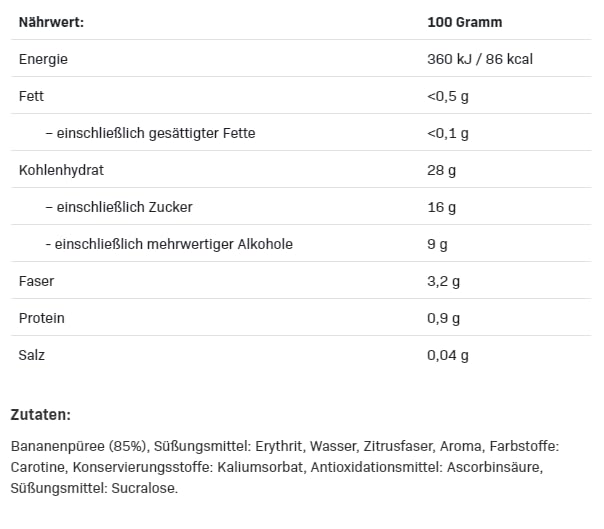 AllNutrition Frulove purea banana marmellata senza zucchero 500g