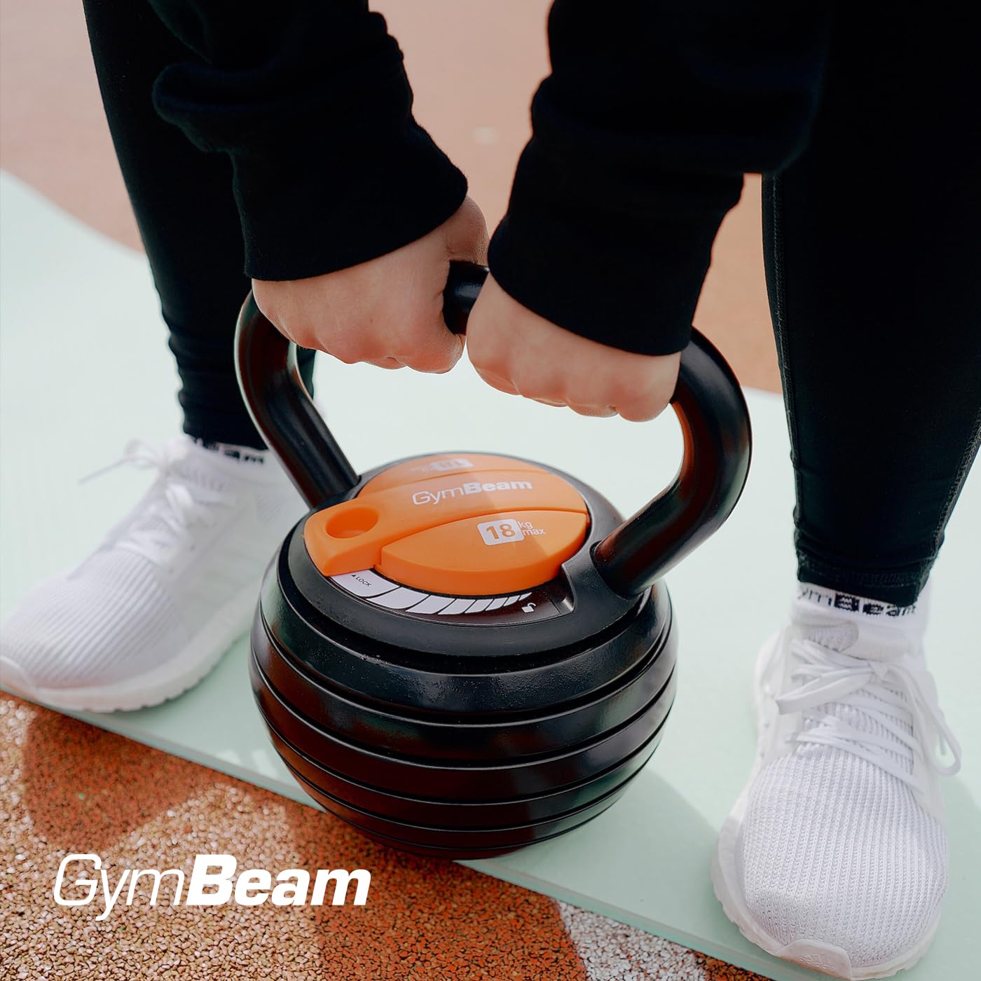 GymBeam Kettlebell Regolabile 4,5-18 kg Ferro ABS Swing