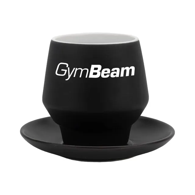 GymBeam Tazza Ceramica 190 ml con Piattino Opaca