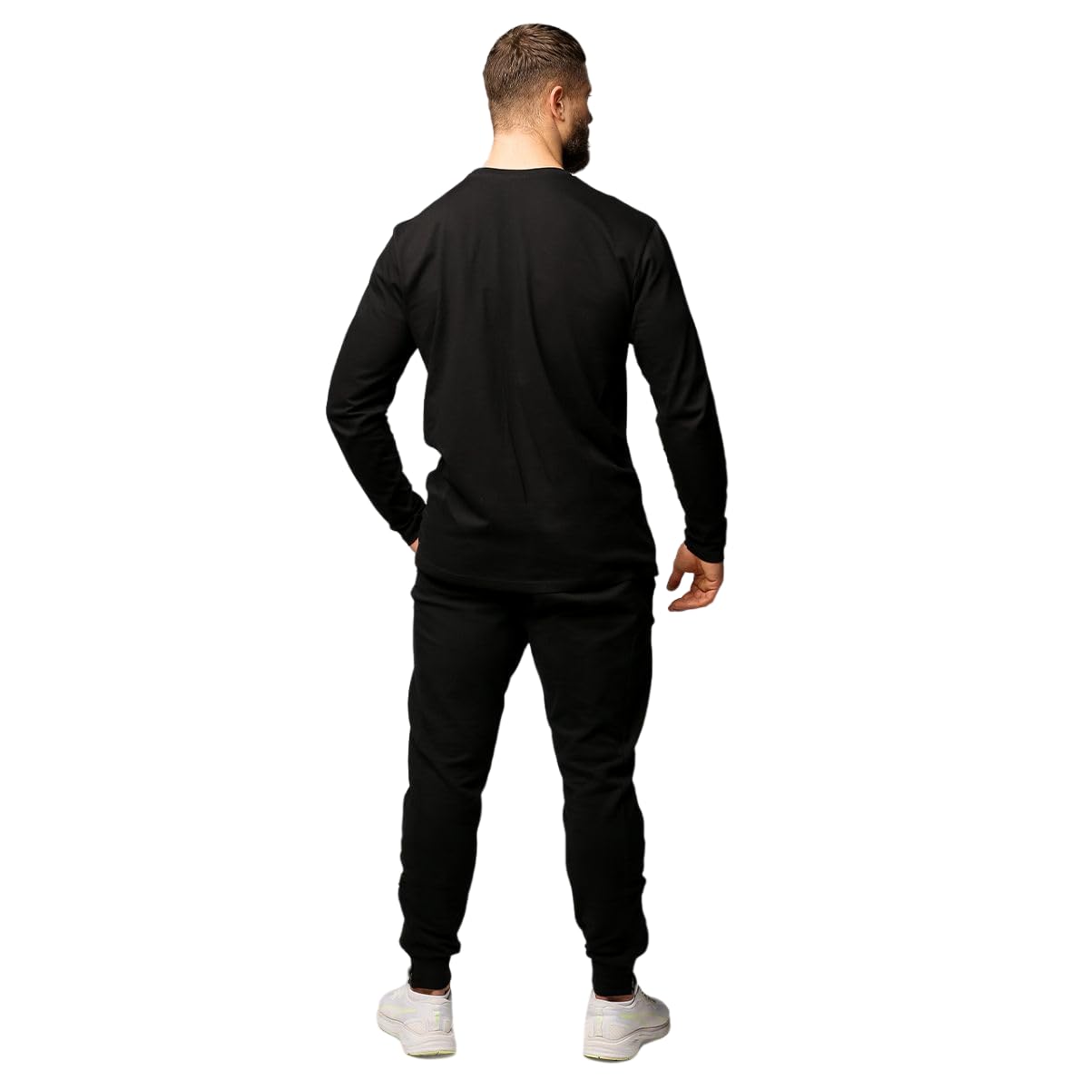 GymBeam Maglia Basic Uomo Maniche Lunghe Cotone Traspirante