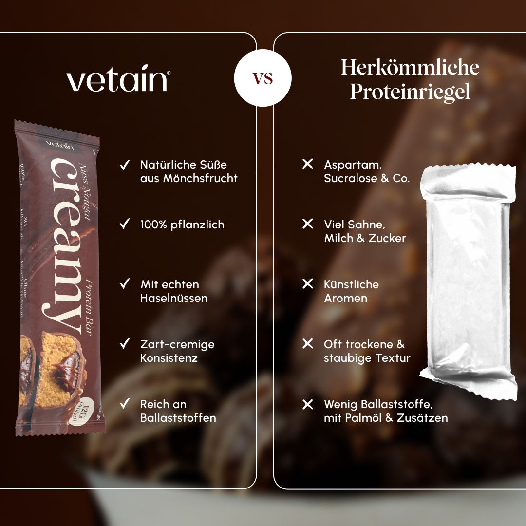 Vetain Creamy Nuss-Nougat barrette proteiche 12 pezzi torrone