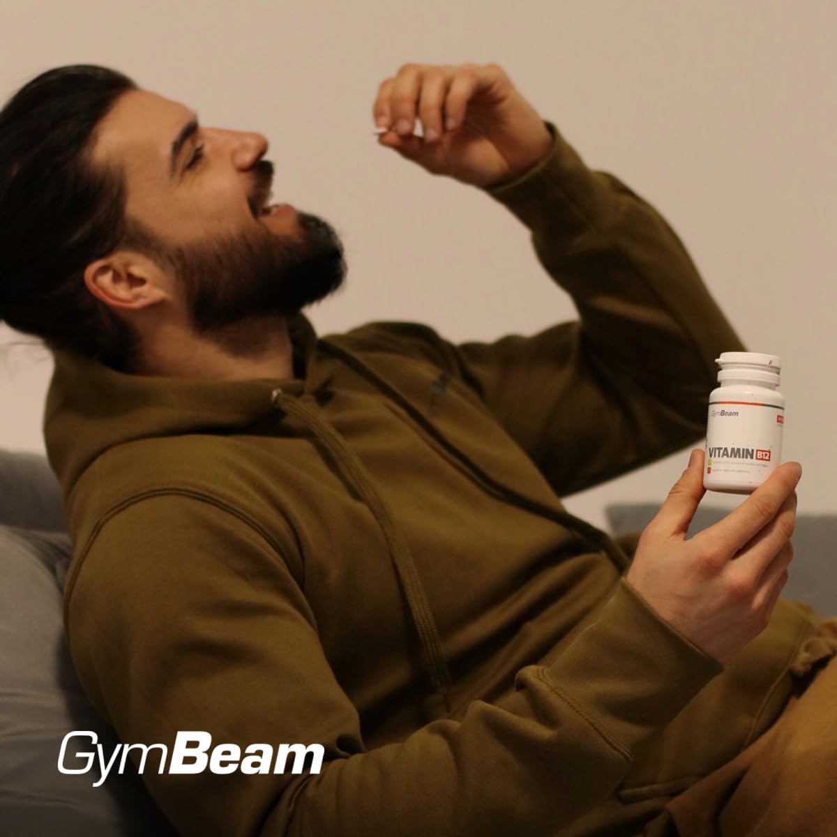 GymBeam Vitamina B12 90 Compresse Energia Sistema Nervoso Vegani
