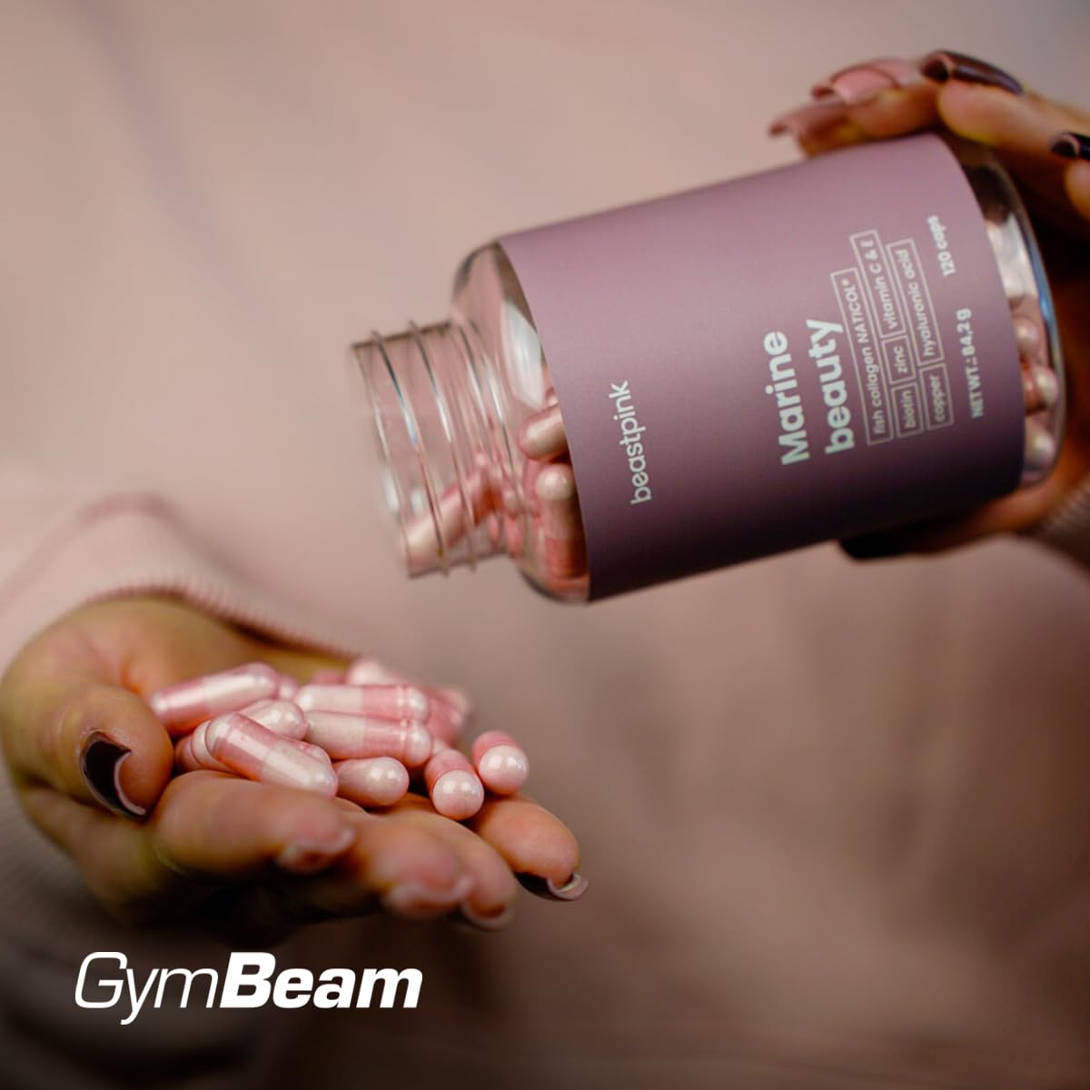 GymBeam Marine Beauty 120 capsule collagene marino donna