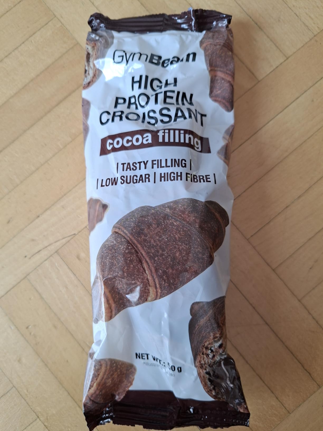 GymBeam Croissant Proteico Cacao 10x50g Senza Glutine Fibre